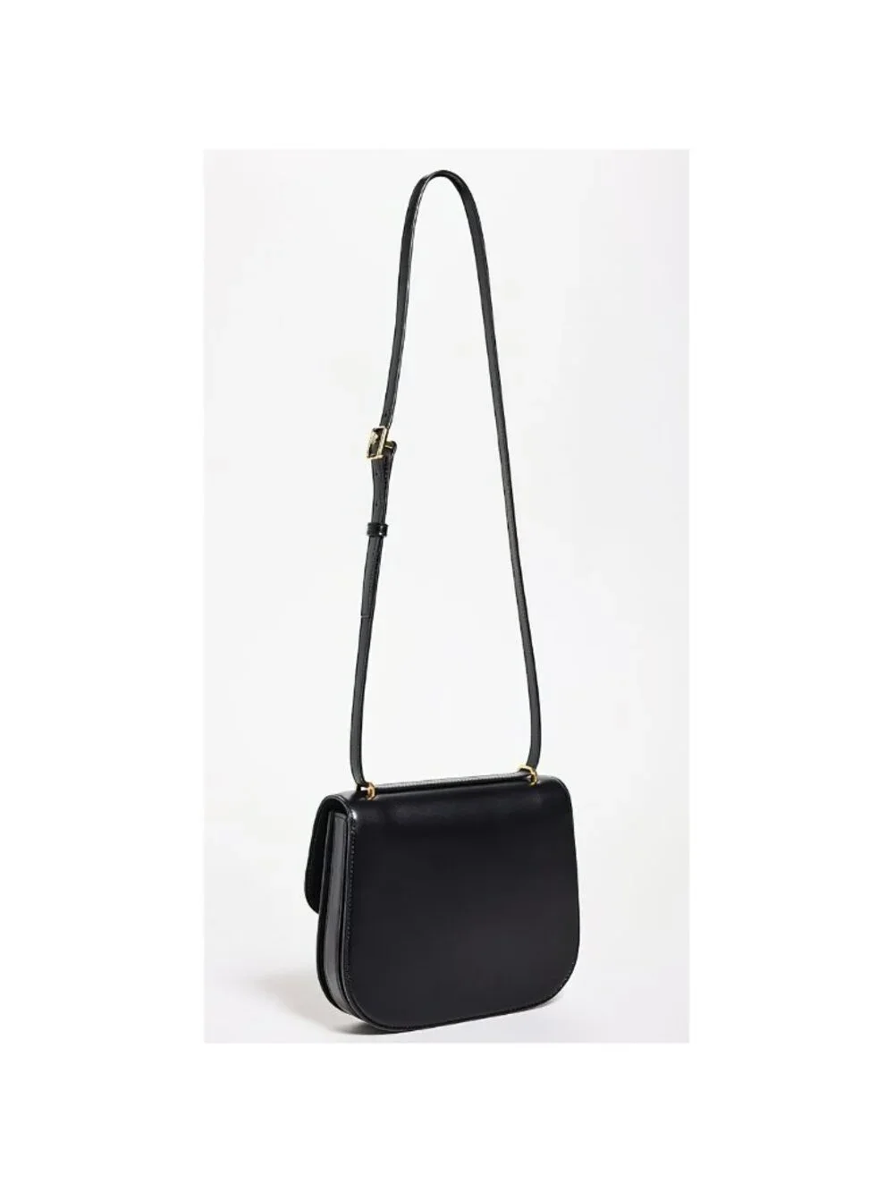 Tory Burch Eleanor Slim Saddlebag Black OS